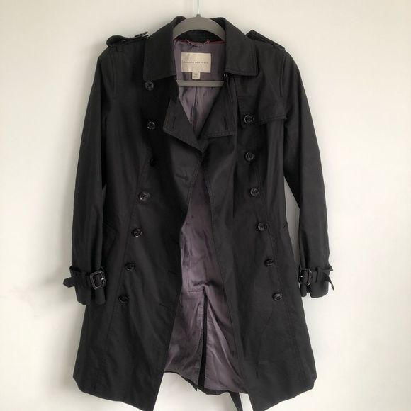 Banana Republic Jackets & Blazers - Banana republic black trench coat . Size P XXS.